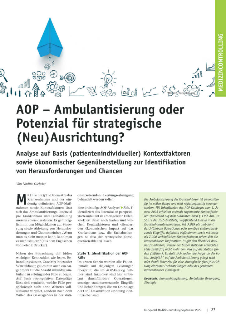 Deckblatt zum Artikel Ambulantisierung Oder Potenzial für strategische (Neu)Ausrichtung