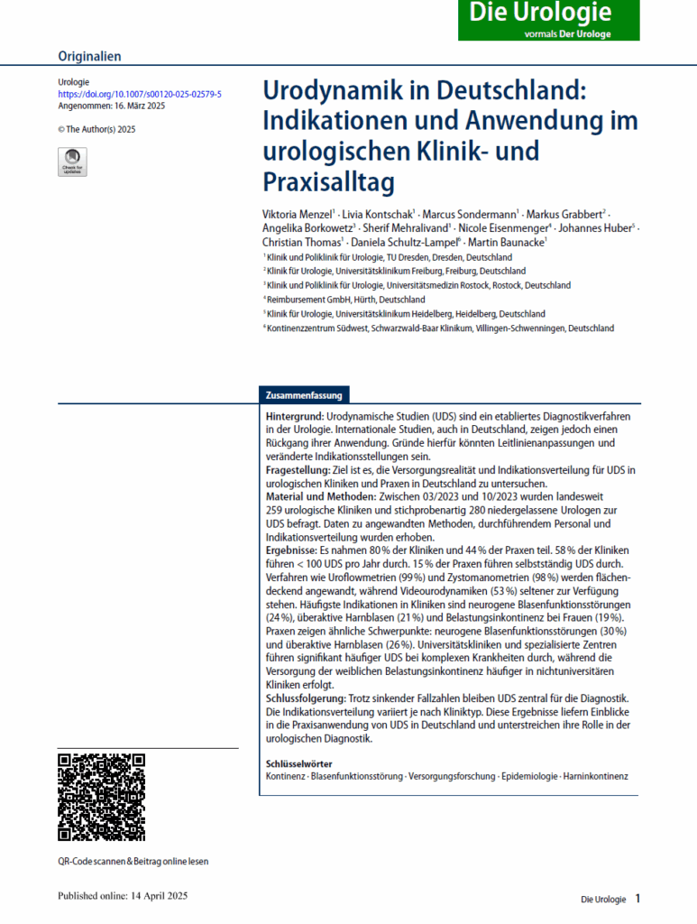 Erste Seite der Studie 