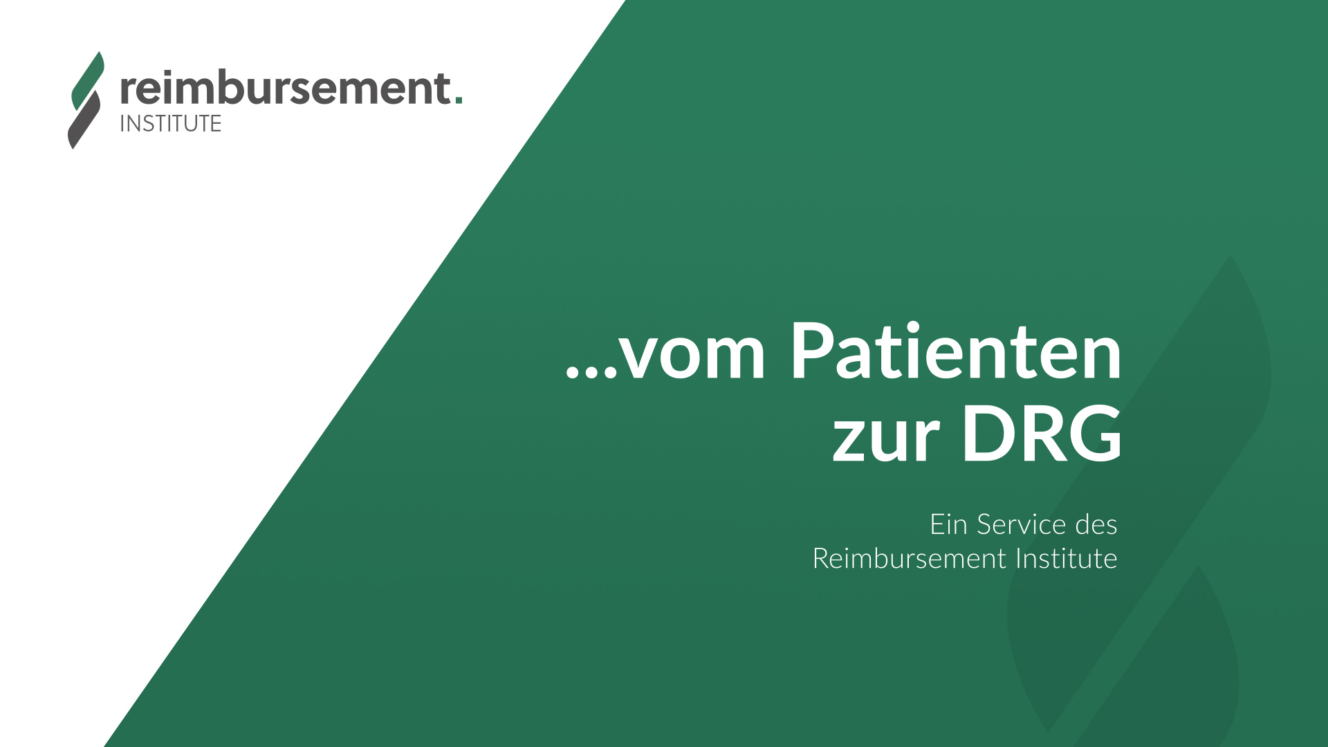 ...vom Patienten zur DRG